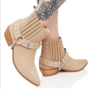 Tan Suede Western Boot